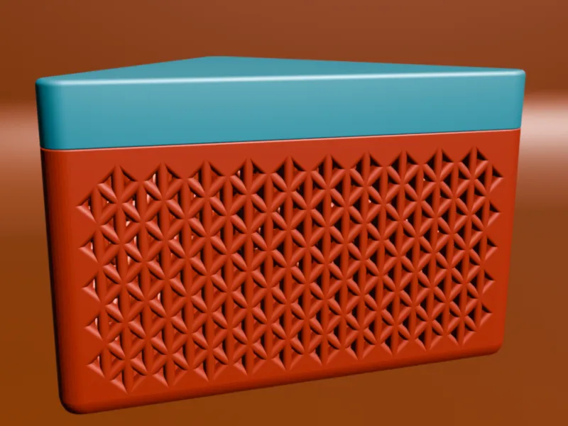 Breathable Triangle Storage Container Mesh BOX V3D ID-90