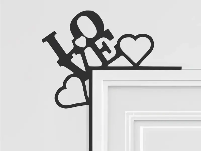 Love Door Corner Decor, Door Frame Decor, Home Decor