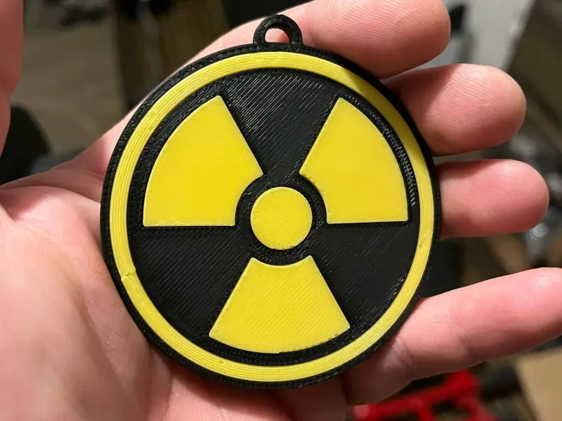 Fallout Nuke symbol, atom bomb icon