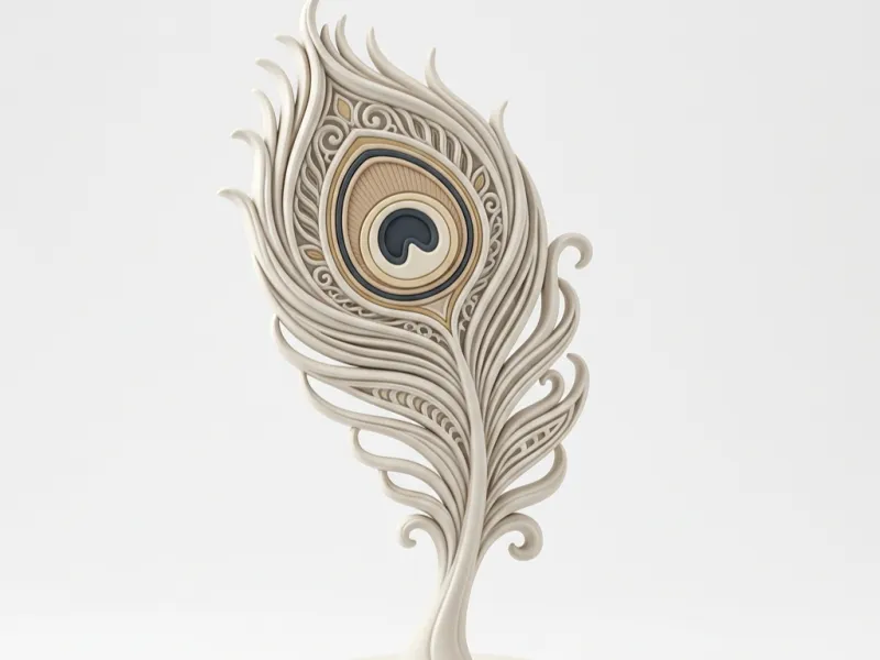 Home Decor Peacock Feather Design