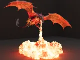 Dragon-shaped lamp.-0