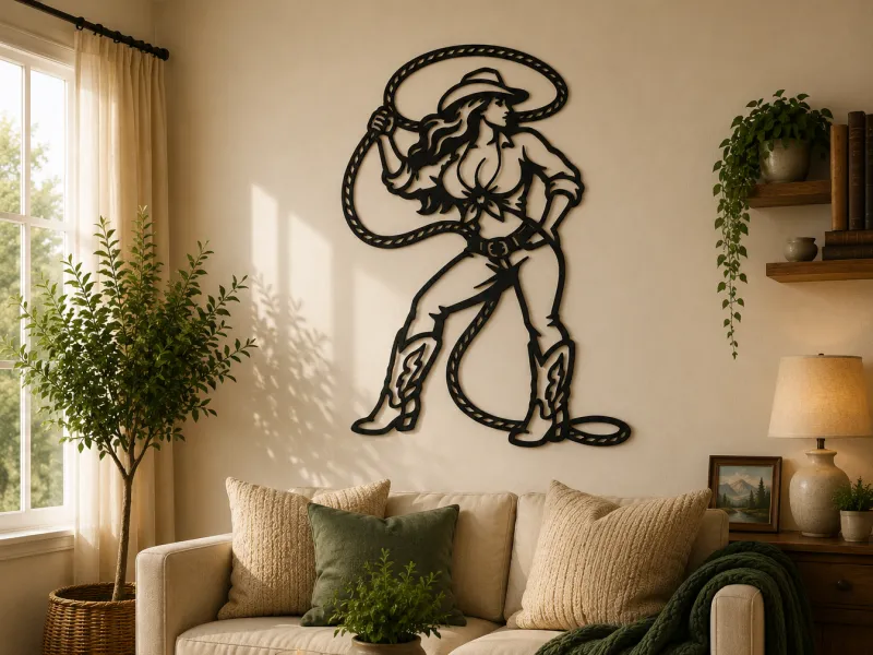 Cowgirl Rodeo 2D Wall Art