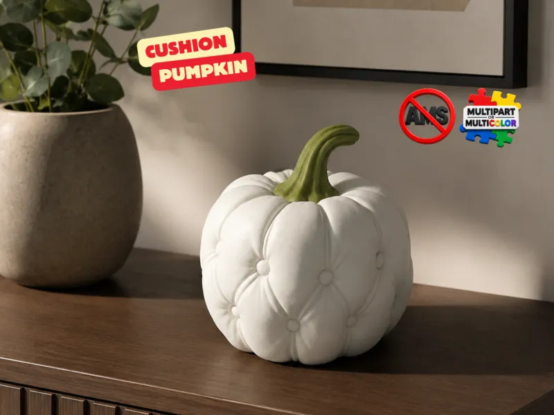 QUILTED CUSHION PUMPKIN
