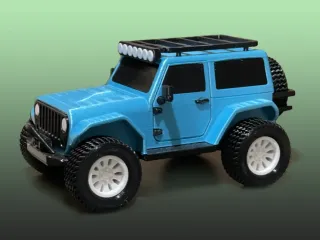2-door JEEP Wrangler - fully printable