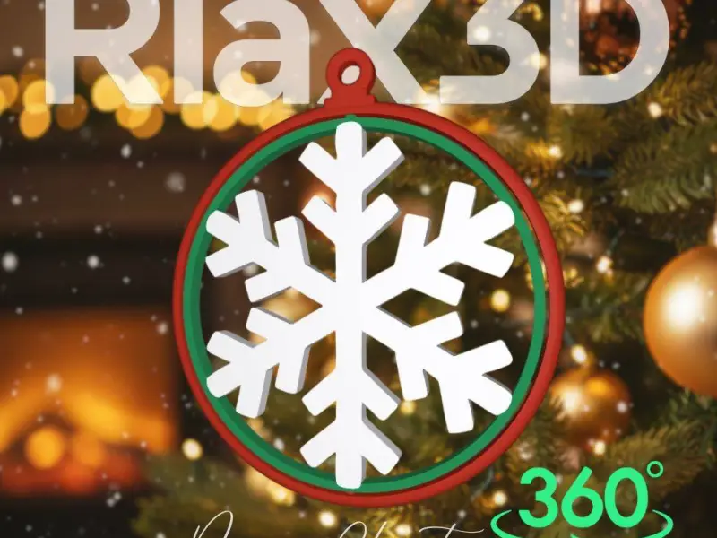 christmas rotating ornament snowflake v2