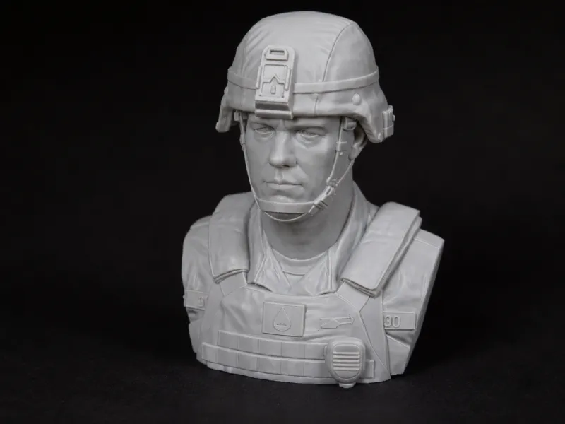 Modern Infantry Soldier Bust – High Detail 3D Printable STL