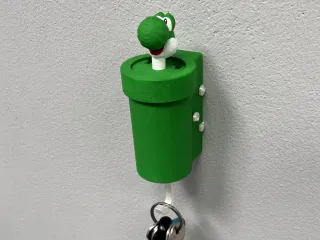 KEY HANGER YOSHI KEY CHAIN WALL MOUNTED SUPER MARIO