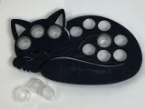 Sleeping cat tattoo ink cap tray-0