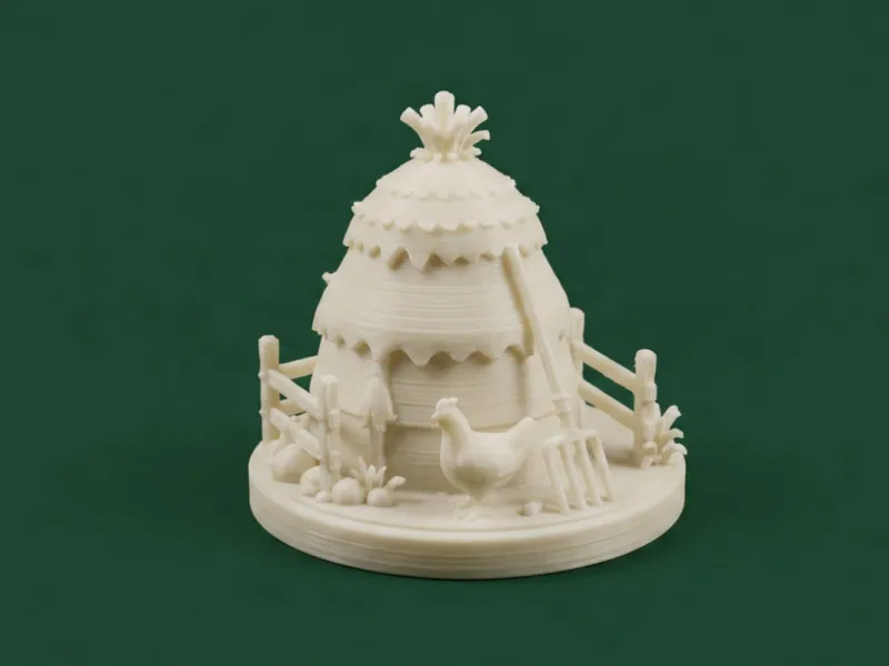Farm Haystack Diorama Model