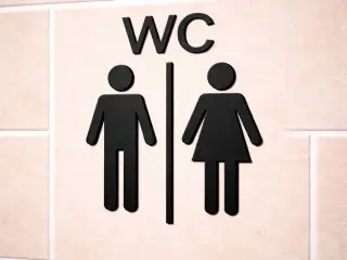 Restroom sign