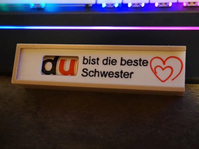 DUplo Geschenk Box Schwester | Geschenkidee mit Riegel