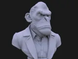 Bored Ape Bust 3D STL Printable 3D Model STL 3D print model-0