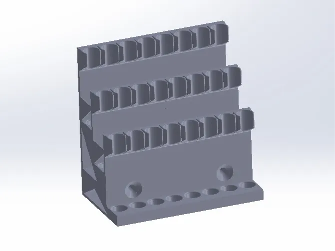 Acrylic Marker Holder — Desktop & Wall‑Mount (24 slots)