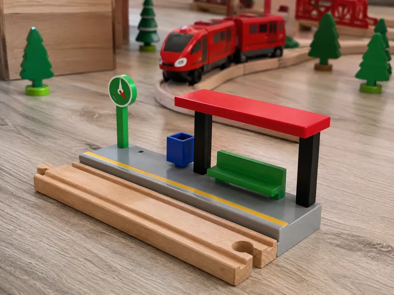 Estación para Trenes de Madera Brio/Ikea