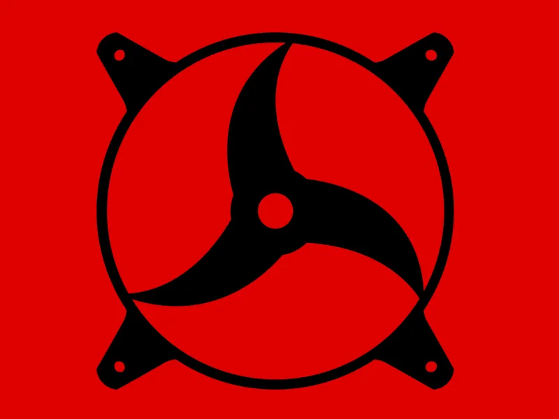 Naruto ITACHI SHARINGAN - Placa Frontal de Rejilla Personalizada para Ventilador de 120mm