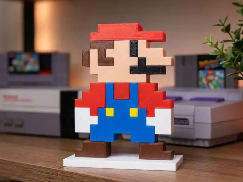 Pixelated Super Mario