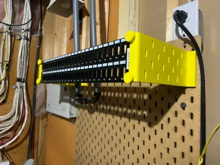 Ikea Skadis Network Patch Panel / Keystone Mount