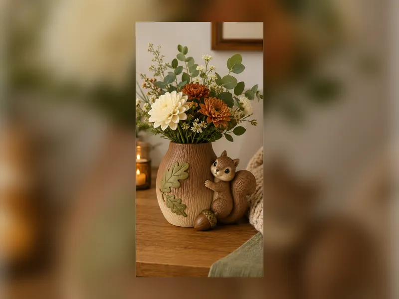 Wazon Slate Lotus Art Vase