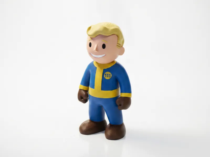 Figurine de collection de jeux vidéo Vault Boy imprimable en 3D
