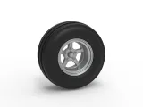 Front tractor wheel Version 5 Scale 1:25-0