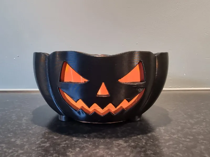 Jack-o’-Lantern Halloween Bowl