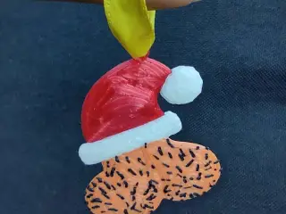 Cheeky Christmas Willy in Santa's hat hanging Ornament 🎄🍆