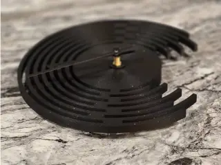 Silent Spiral Wall Clock