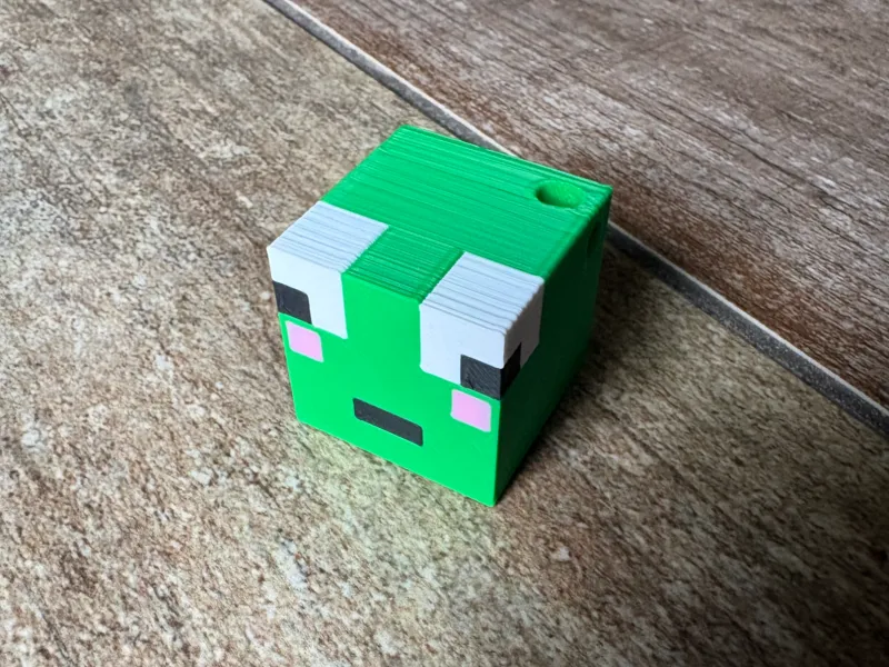 Cube Frog Keychain