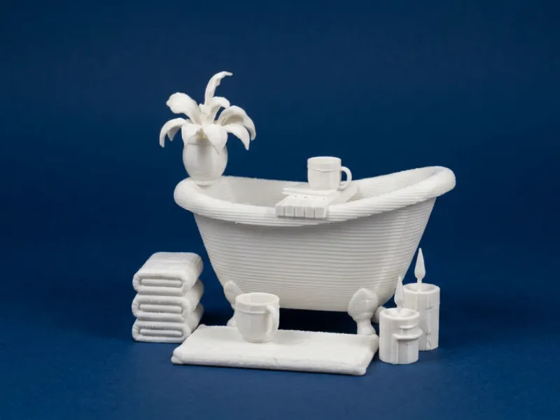 ドールハウス バスタブ デコセット 1:12スケール