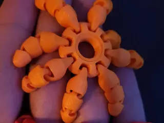 Mini Articulated Octopus Ring – Flexible Fidget 3D Print STL