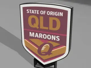 QLD STATE OF ORIGIN LIGHTBOX