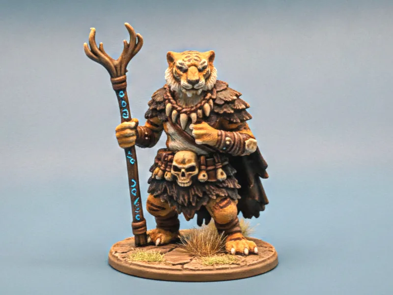 RPG Tiger Druid Miniature