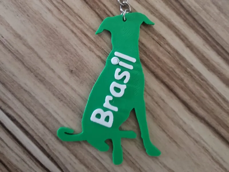 Brazilian Caramelo Dog Keychain (Brasil Edition)