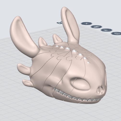 Home print settings: Toothless Dragon Skull Twist Fidget Rem Single.3mf