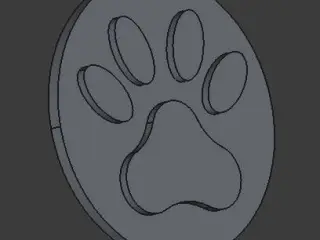 simple cat paw print