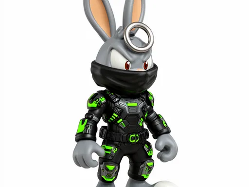 Bugs Bunny Cyber Ninja Ring Figure
