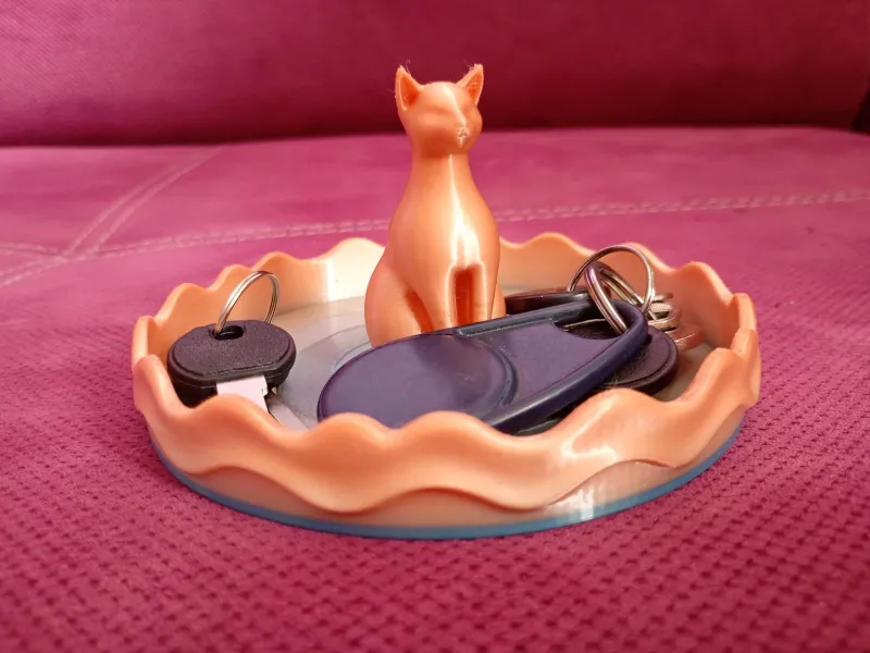 🐱 Fat Cat Key Storage Tray 🔑