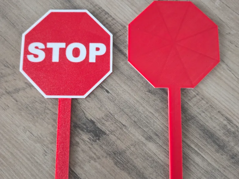 Stoppschilder mit Griff