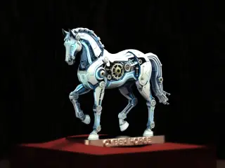 Mechanical Cyber Horse Creative Sculpture Ornament