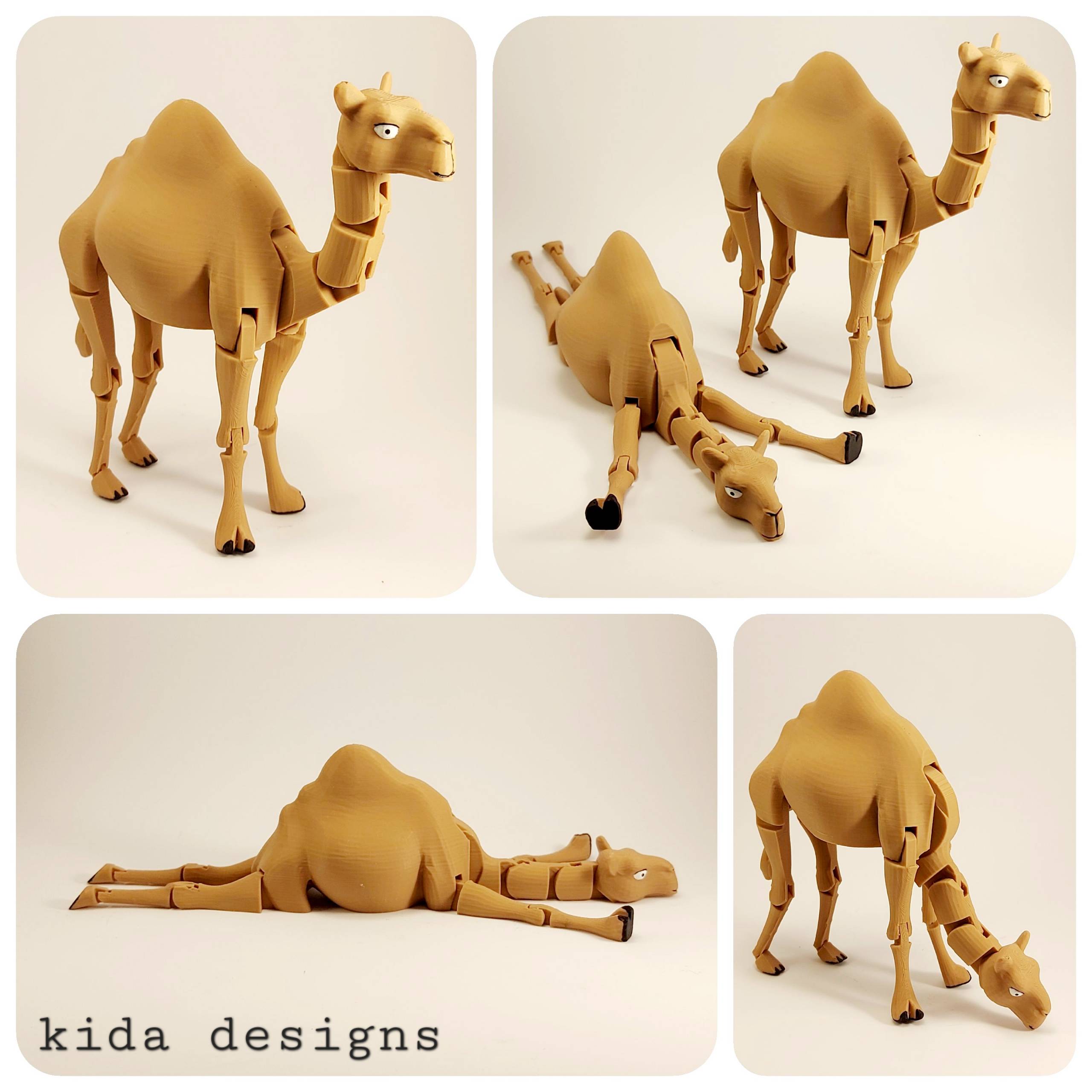 3D Printer Files | 3MF File | Articulated Camel (Print-in-place ...