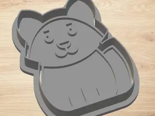cookie cutter fox - cutter and stamp