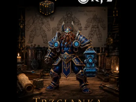 Trzcianka – Runic Dwarf Warrior | Fantasy Miniature STL