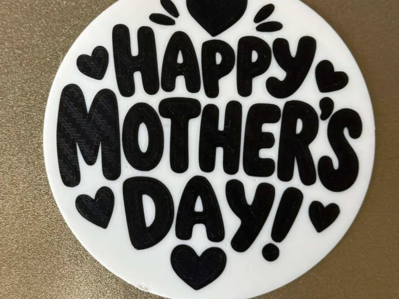 Happy Mothers Day coaster with holder