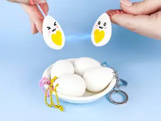Cute Eggs Couple Love Magnetic, Fidget Toy Keychain