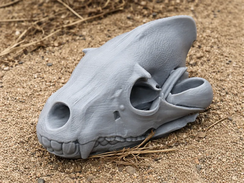 Brown Hyena Skull