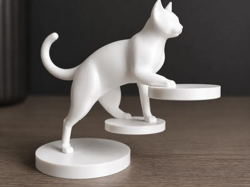 Balancierende Katze