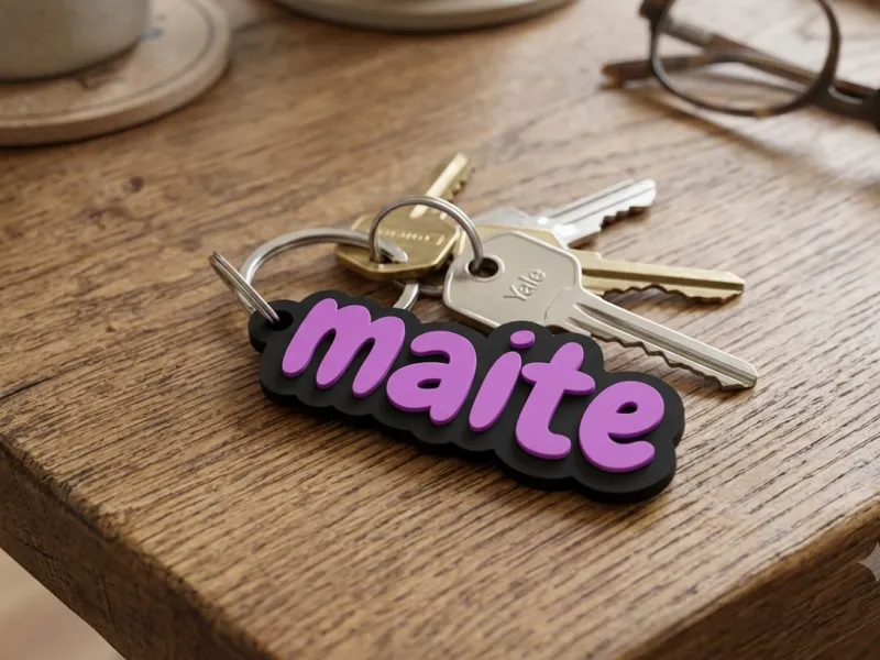 Chaveiro com o nome maite