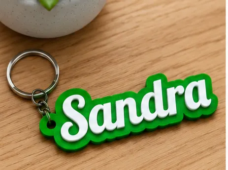 Porta-Chaves Personalizado com Nome – Sandra | Keychain 3D