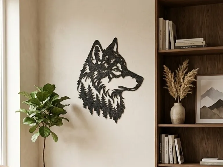Forest Wolf Silhouette