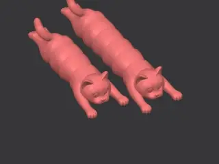 Flexi Holding Cat (Print-in-place)